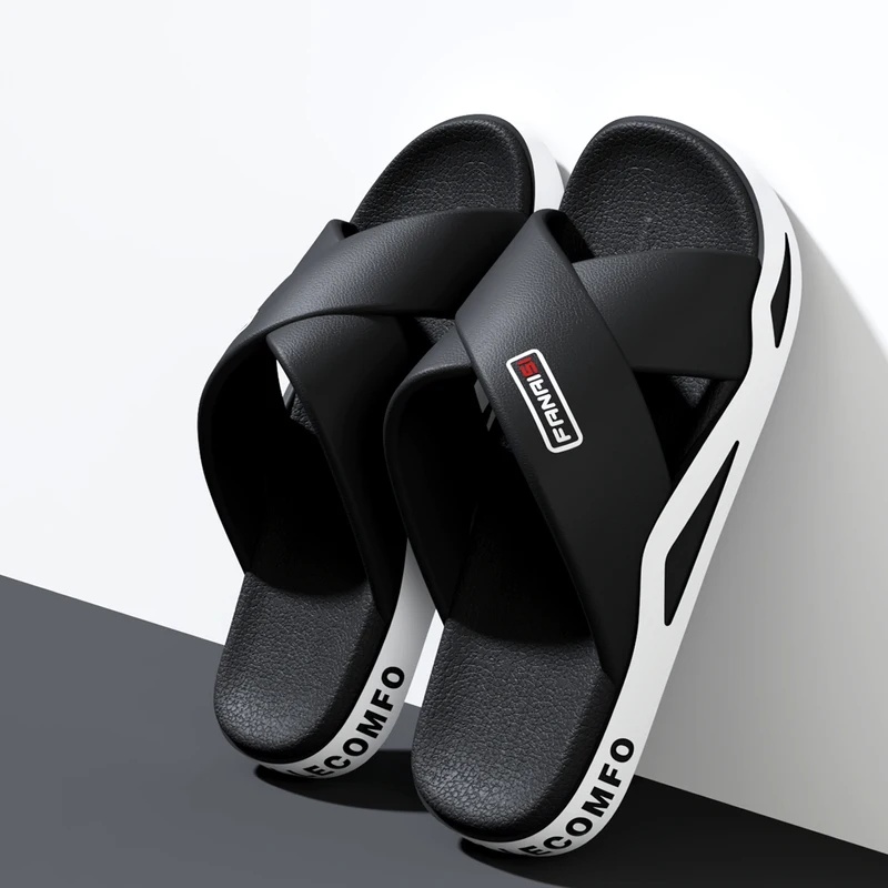 Flippers Swimming - ZUOFU Herren Kreuzriemen-Sandalen mit Offener Zehenpartie,