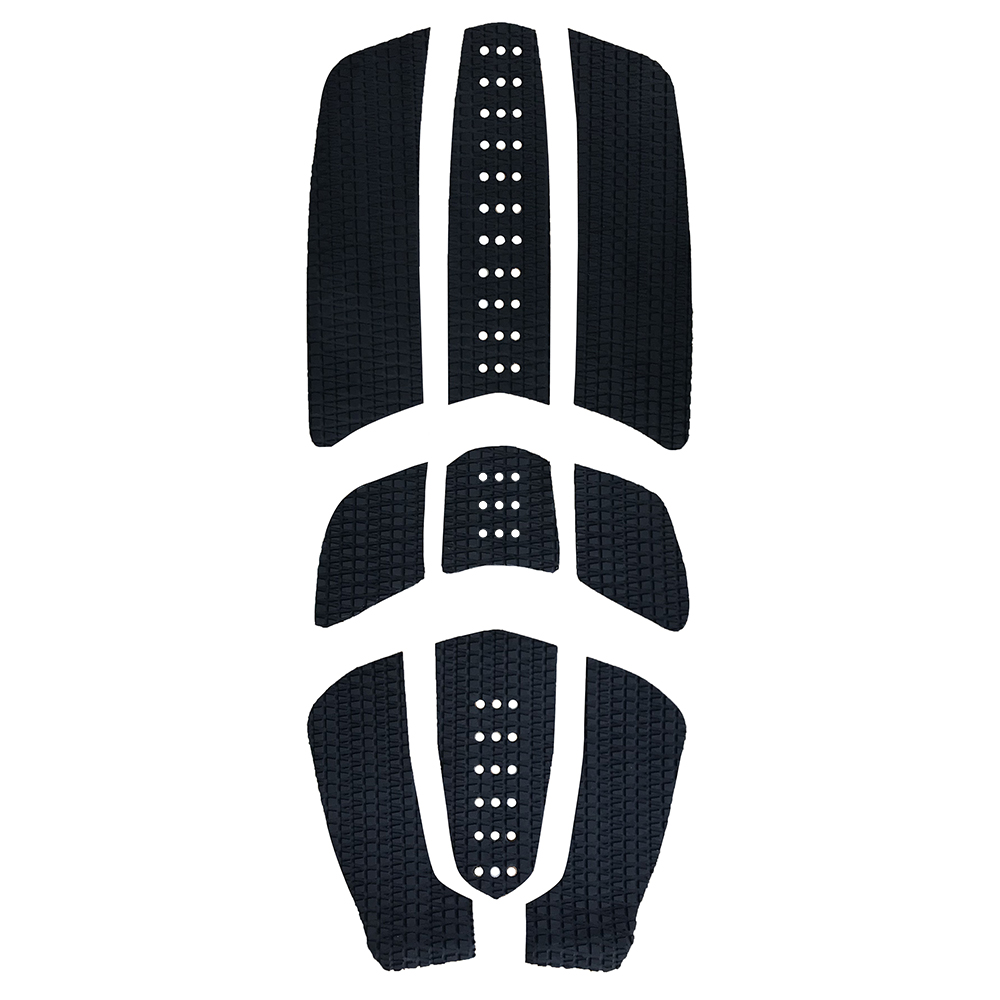 Surfboard Leash - 9-teiliges Surf-Traction-Pad-Set, Premium-Traktions-EVA-Antirutsch-Fußpolster mit Rückseitiger Klebefläche
