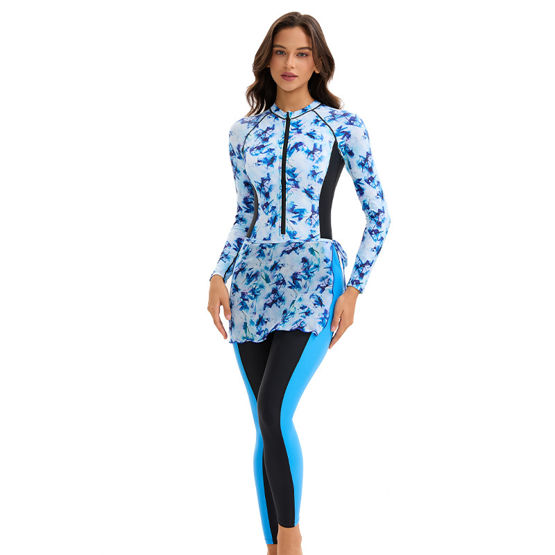 Rash Guard - Neuer Damen-Langarm-Rashguard, zweiteilig, vollständiger Sonnenschutz, eng
