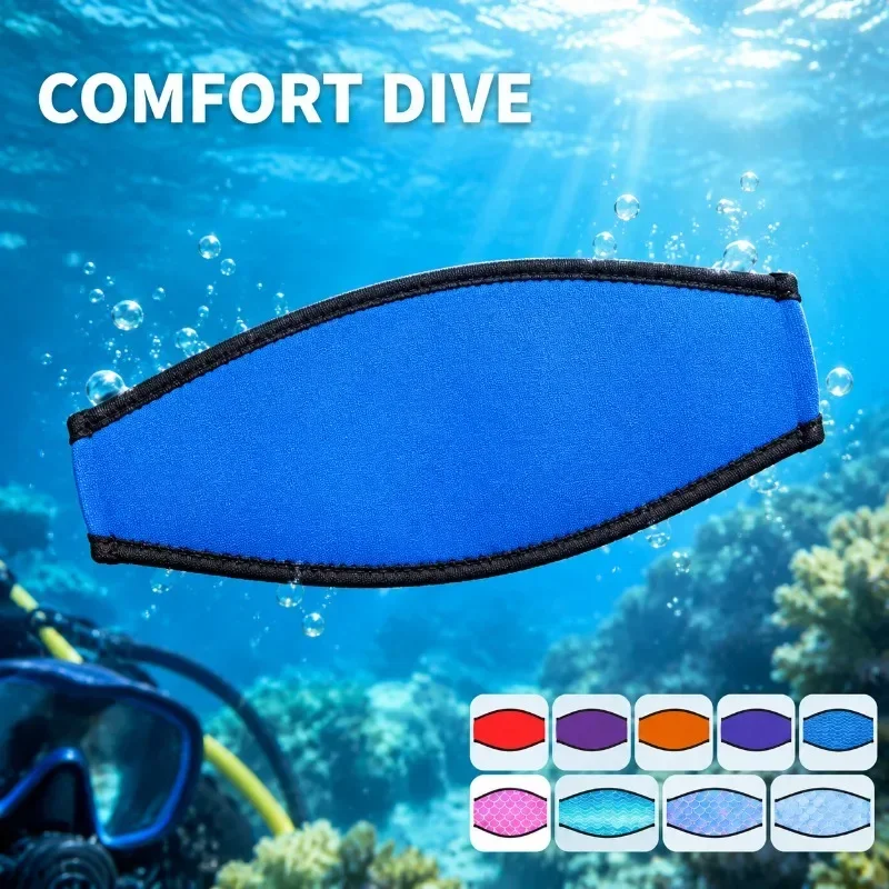 Diving Mask - Für Neopren-Tauchmaskenbandabdeckung, Schnorchel-Gesichtsschutz-Haarwickel, Schwimm-Haarschutzband, Anti-Verhedderungskopfband