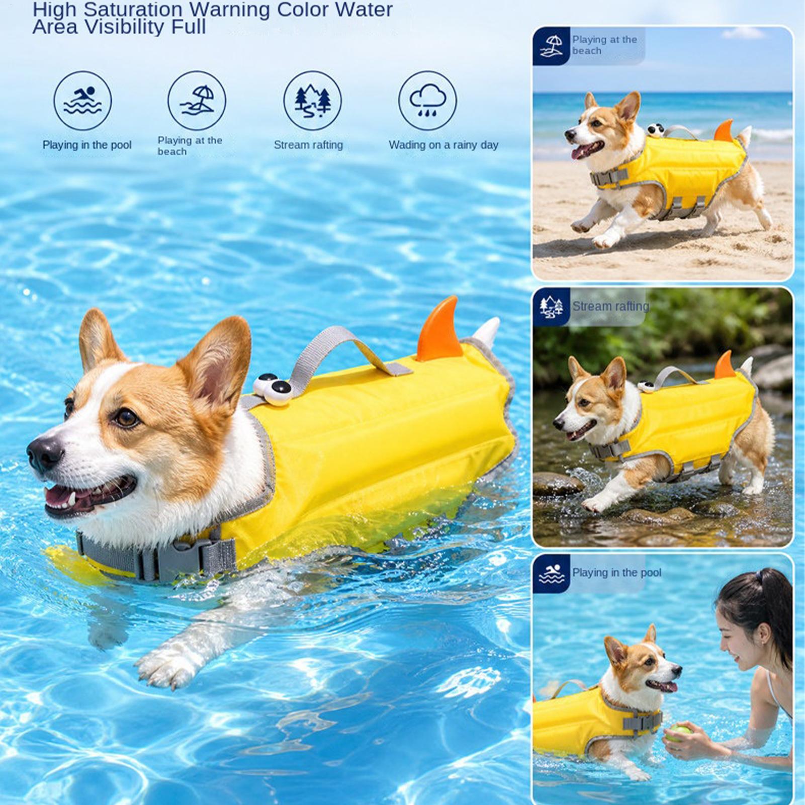 Life Jacket - Verstellbare Hunde-Schwimmweste mit hoher Auftriebskraft, wasserdichte