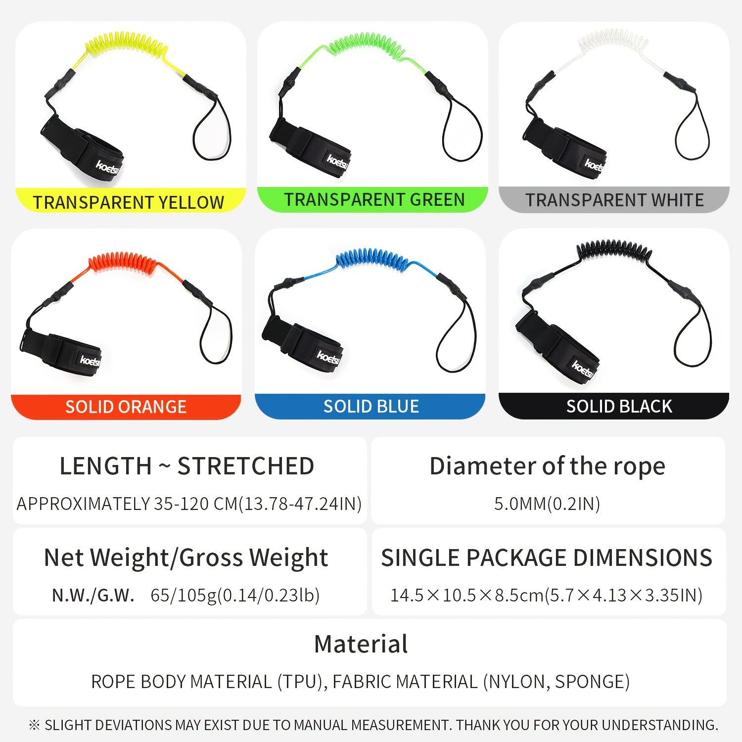 KOETSU Bodyboard-Leash, 5 mm T – Surfboard Leash Bewertung und Preis