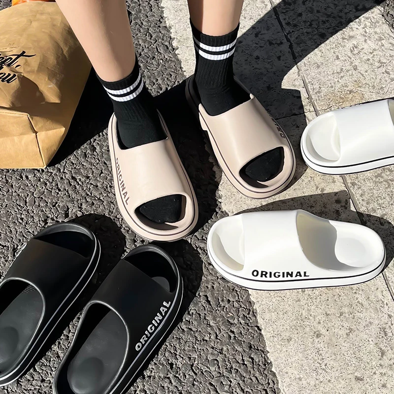 Sommer-Paar-Slides, einfarbig, – Water Shoes Bewertung und Preis