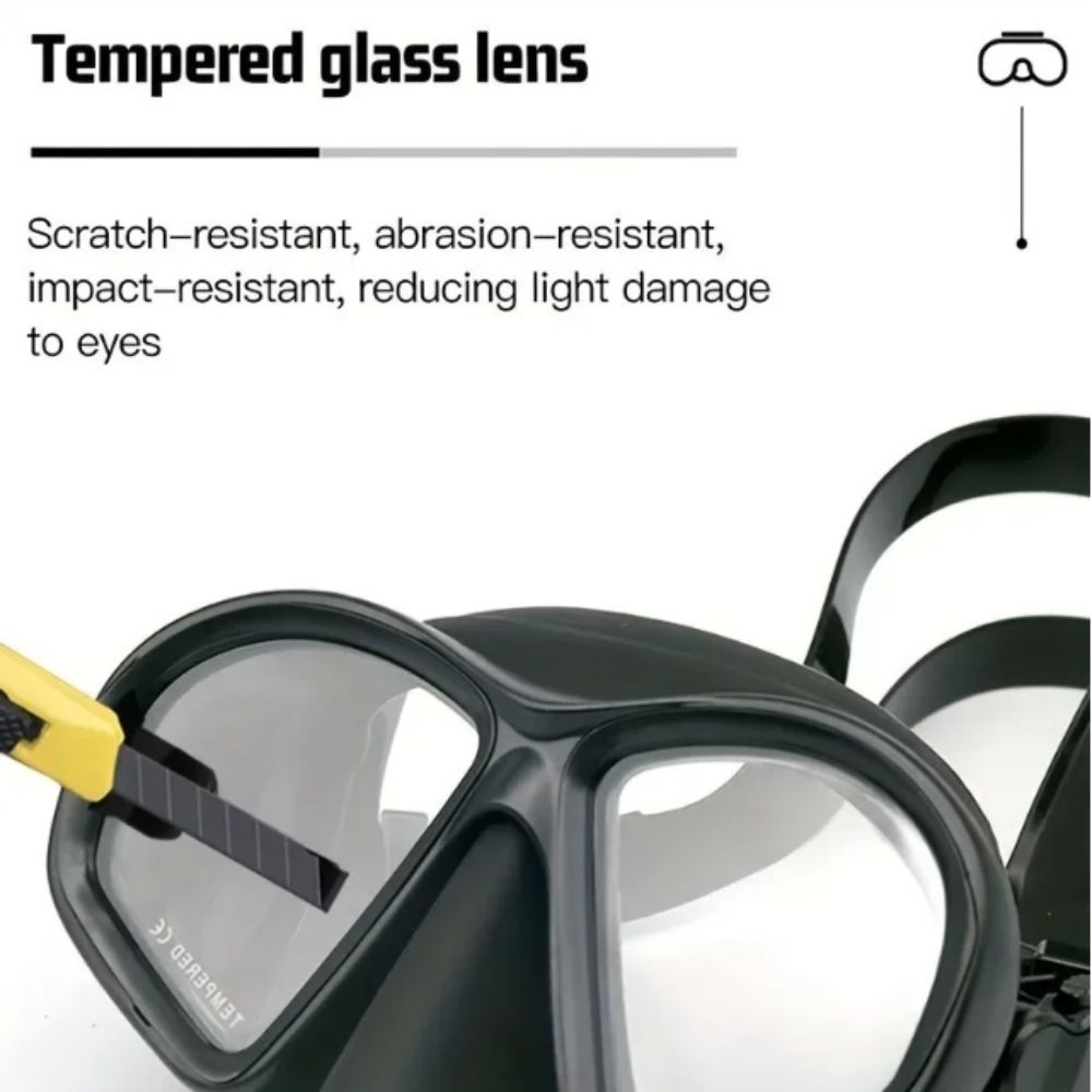 Gehärtete Glas-Freitauchmaske  – Snorkel Set Bewertung und Preis