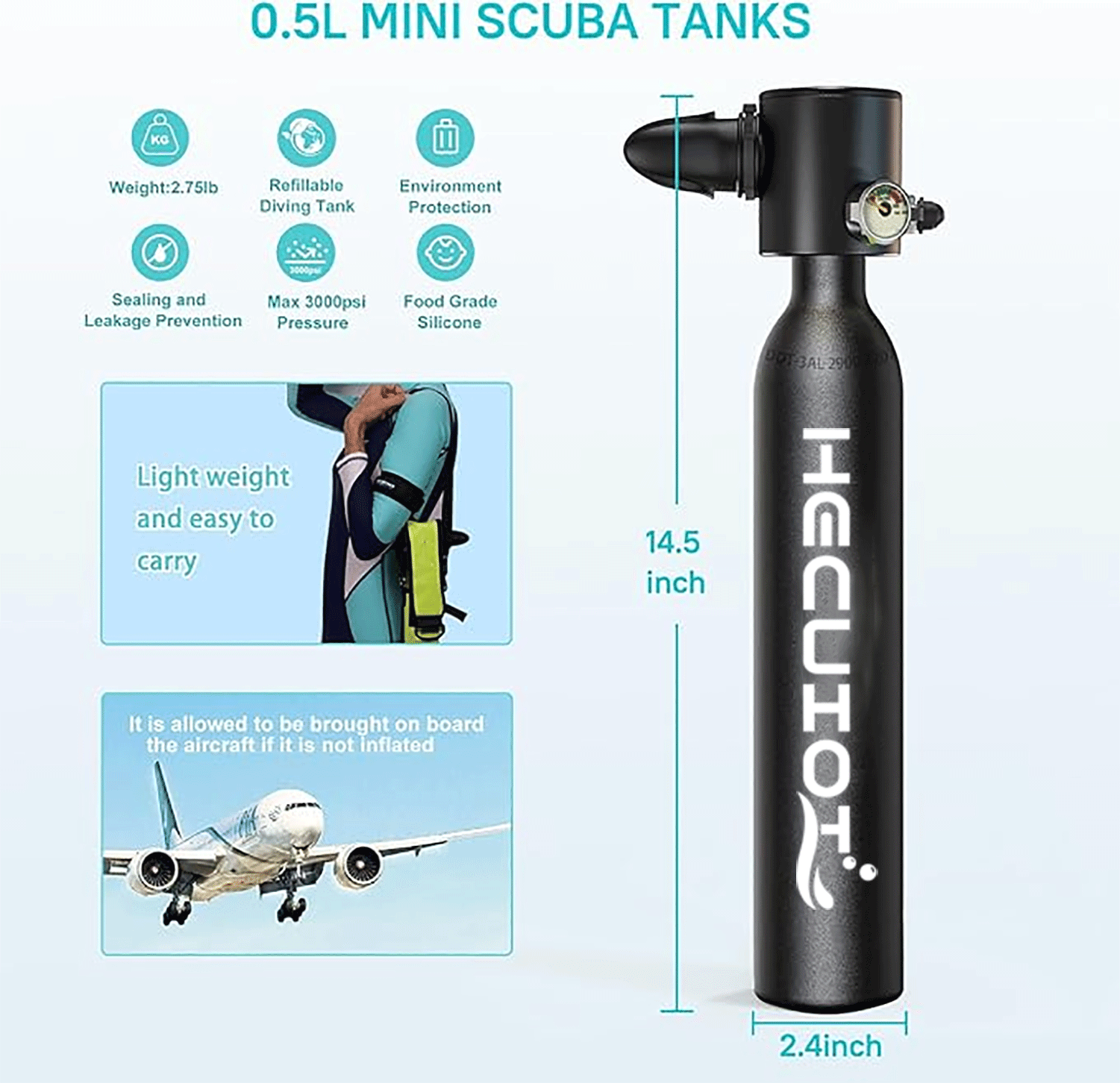 HECUIOI Mini-Tauchausrüstung,  – Snorkel Set Bewertung und Preis