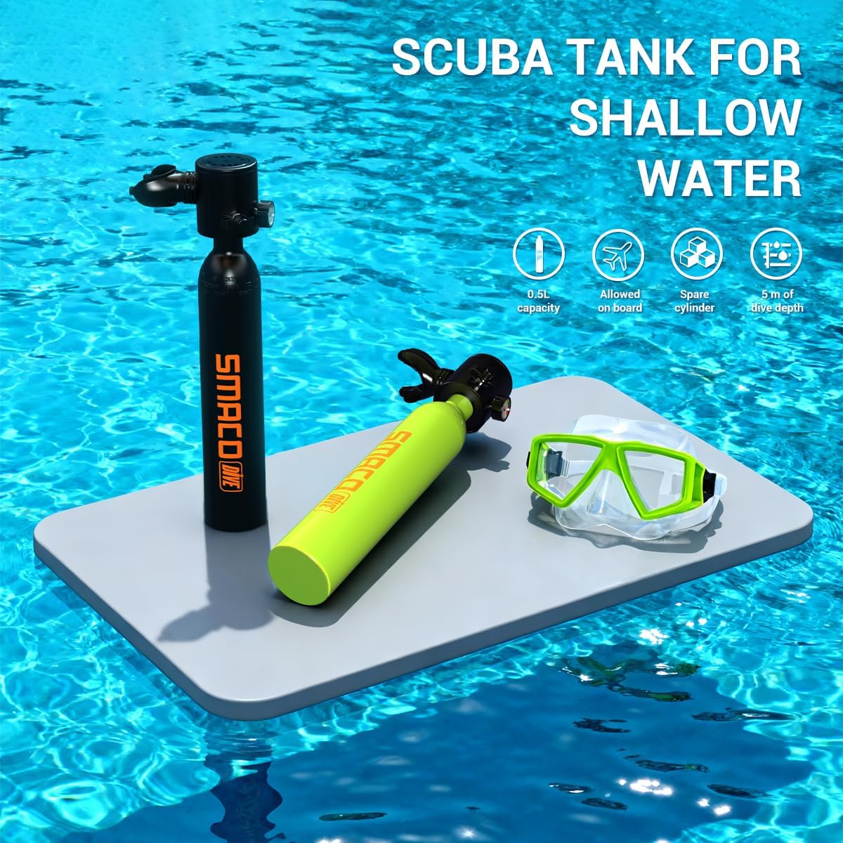 SMACO Mini-Tauchflaschenset Tr – Snorkel Set Bewertung und Preis